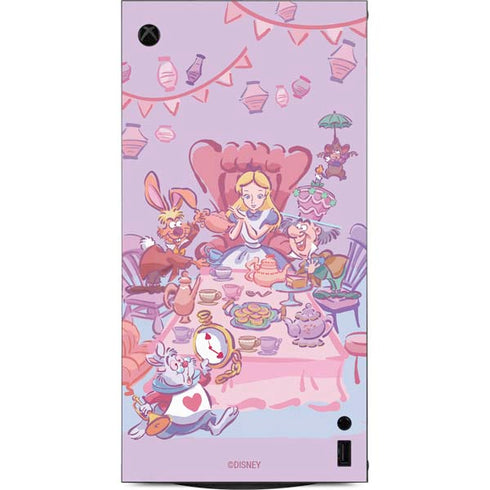 Disney Alice in Wonderland (animated) Mad Tea Party XBox Series X Digital Edition Console Skin